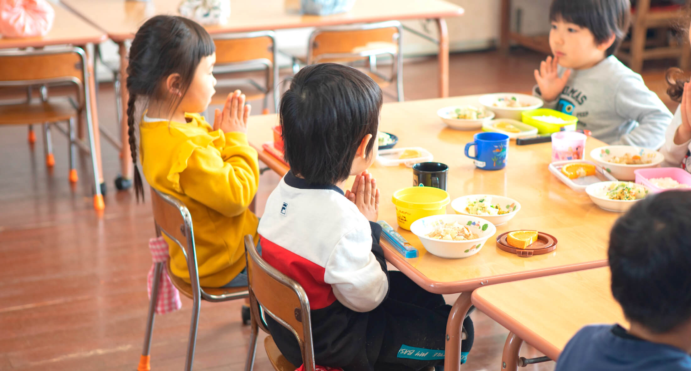 写真撮影（坂瀬川保育園）